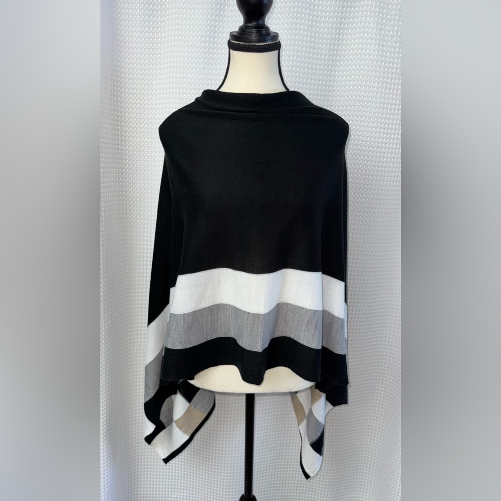 CALVIN KLEIN light knit‎ poncho one size